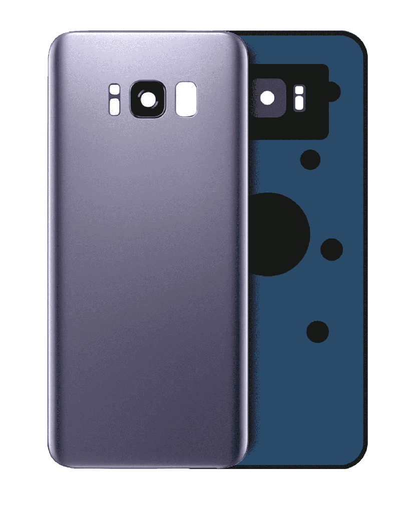 Back Cover Glass With Camera Lens Compatible For Samsung Galaxy S8 (Service Pack) (Orchid Gray)