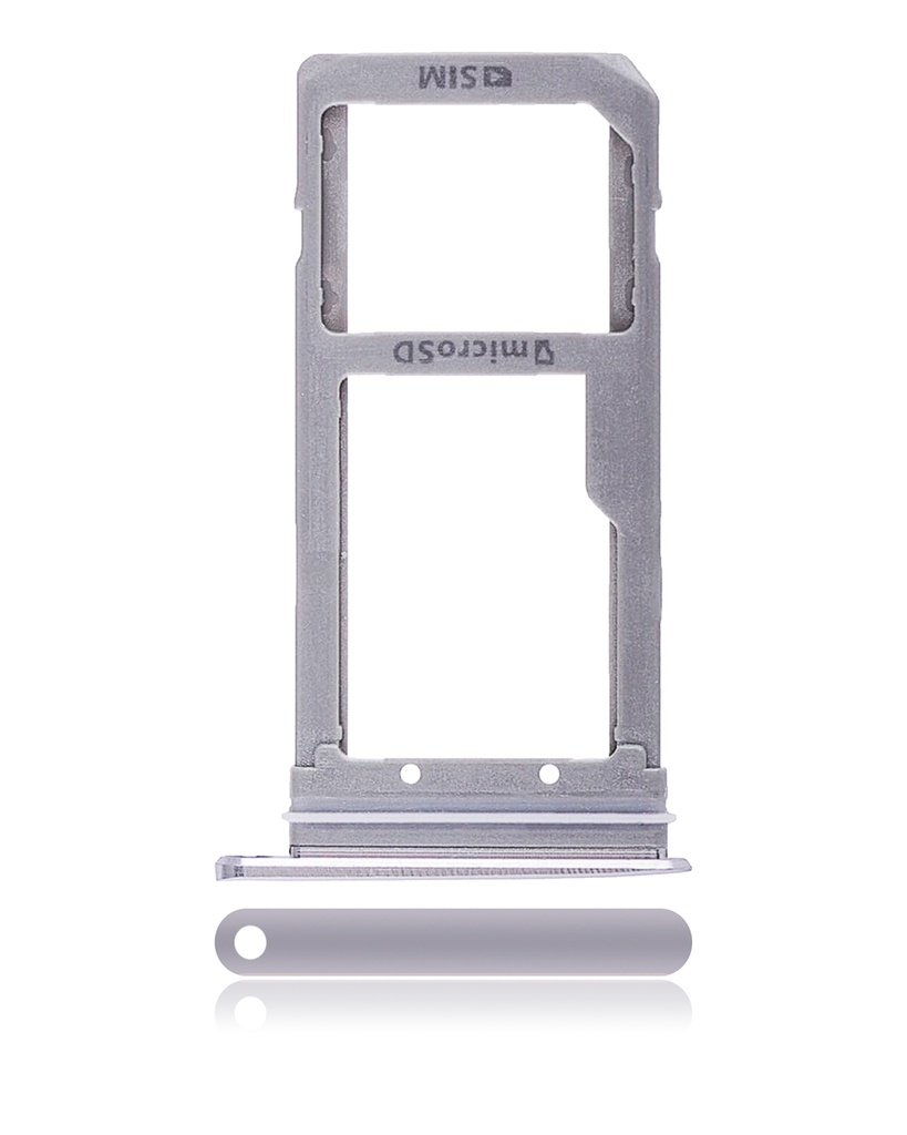 Single Sim Card Tray Compatible For Samsung Galaxy S7 Edge (Silver)
