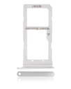 Dual Sim Card Tray Compatible For Samsung Galaxy S7 Edge (White)