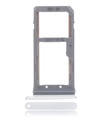 Dual Sim Card Tray Compatible For Samsung Galaxy S7 (Silver)