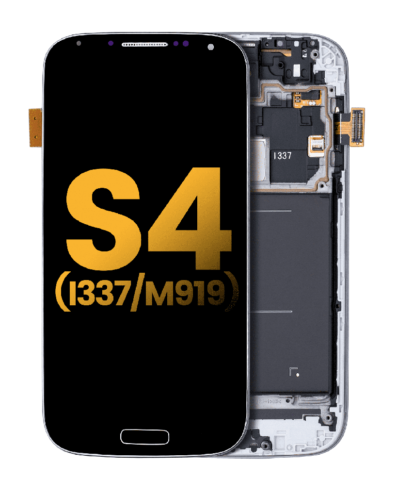 OLED Assembly With Frame Compatible For Samsung Galaxy S4 (I337 / M919) (AT&amp;T &amp; T-Mobile / Straight Talk) (Refurbished) (Black)