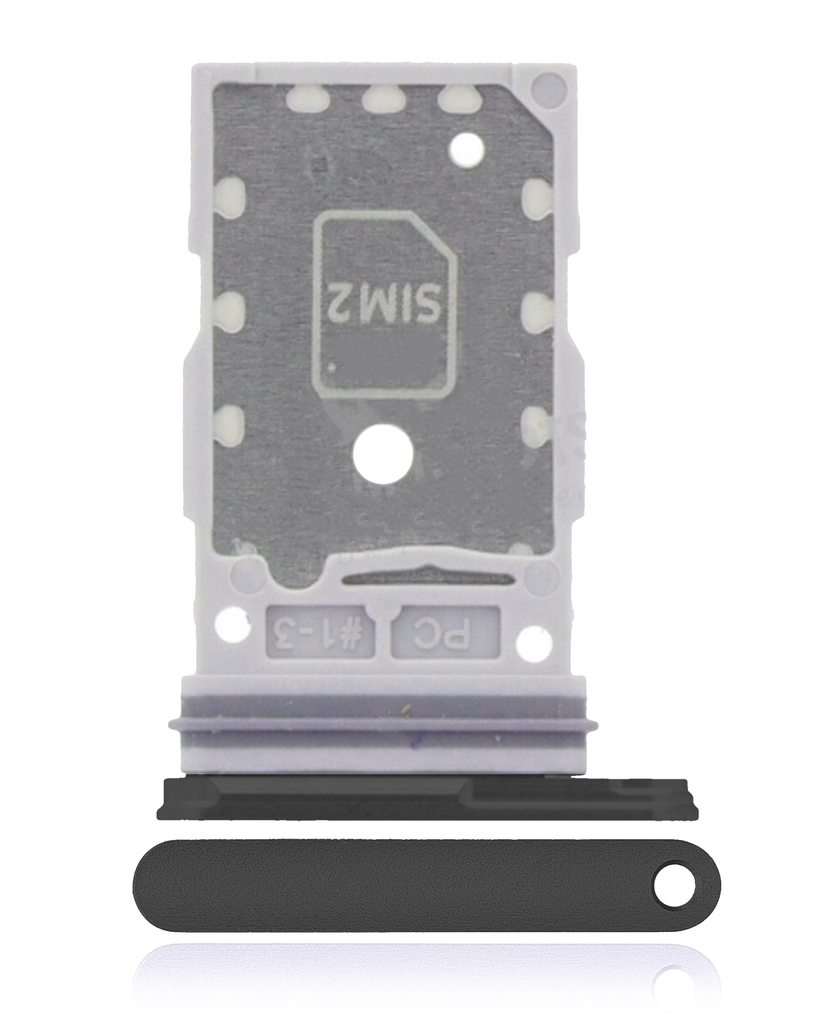 Dual Sim Card Tray Compatible For Samsung Galaxy S24 5G / S24 Plus 5G (Onyx Black)
