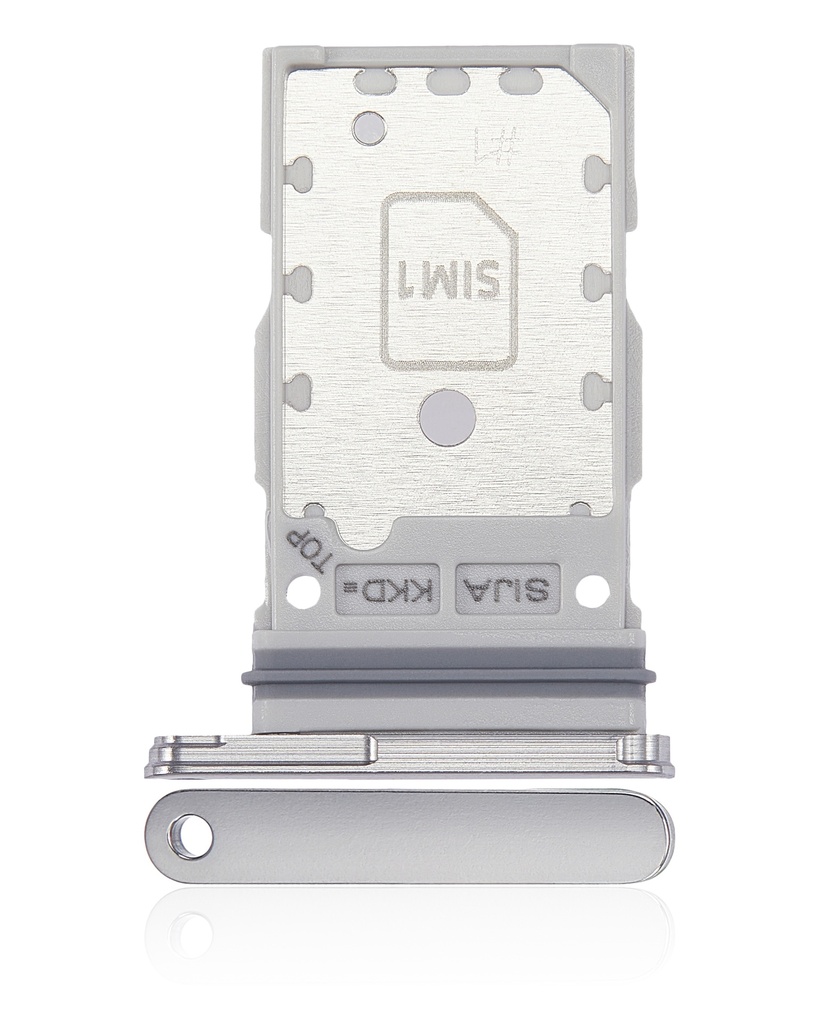 Dual Sim Card Tray Compatible For Samsung Galaxy S22 / S22 Plus (White)