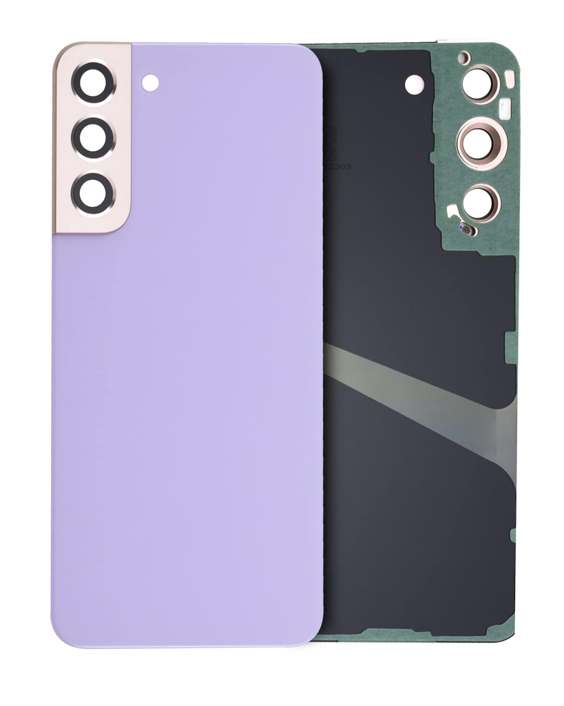 Back Cover Glass With Camera Lens Compatible For Samsung Galaxy S22 (Service Pack) (Violet)