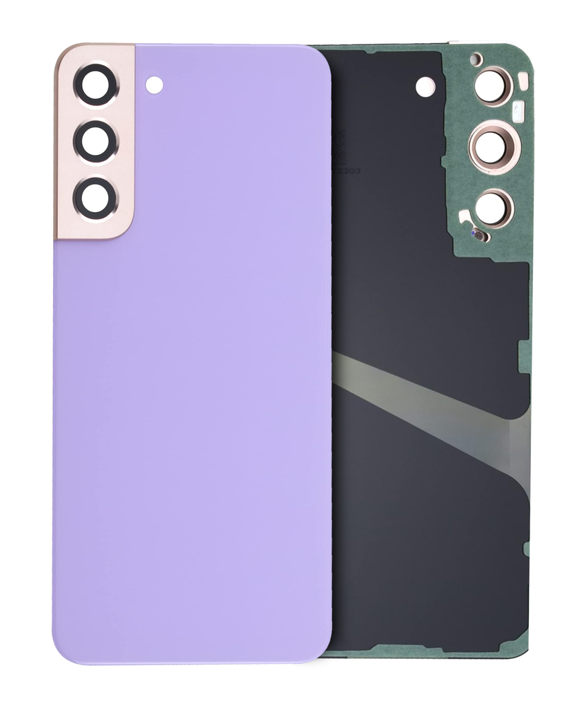 Back Cover Glass With Camera Lens Compatible For Samsung Galaxy S22 (Service Pack) (Bora Purple)