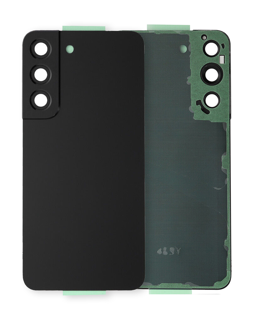 Back Cover Glass With Camera Lens Compatible Samsung Galaxy S22 5G (Service Pack) (Phantom Black)
