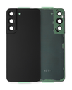 Back Cover Glass With Camera Lens Compatible Samsung Galaxy S22 5G (Service Pack) (Phantom Black)