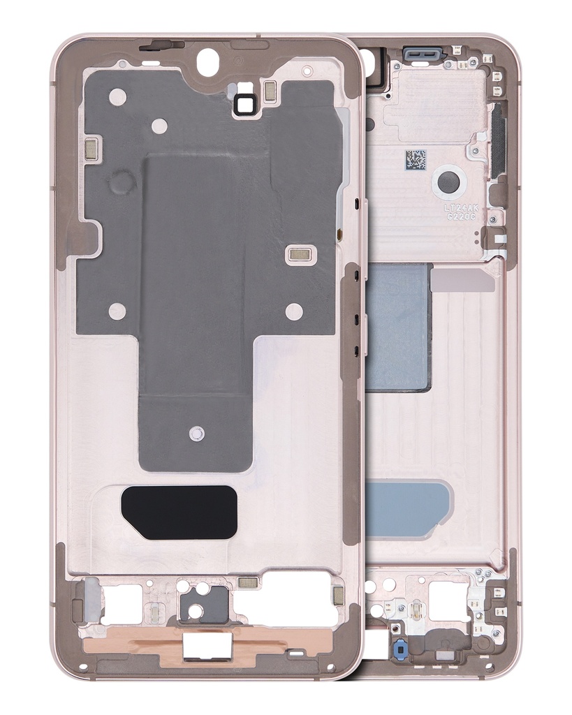 Mid-Frame Housing Compatible For Samsung Galaxy S22 5G (US Version) (Pink Gold)
