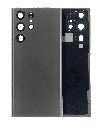 Back Cover Glass With Camera Lens Compatible For Samsung Galaxy S22 Ultra 5G (No Logo) (Aftermarket Plus) (Graphite)