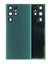 Back Cover Glass With Camera Lens Compatible Samsung Galaxy S22 Ultra (Service Pack) (Green)
