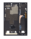 Mid-Frame Housing Compatible For Samsung Galaxy S22 Ultra 5G (US &amp; International Version) (Phantom Black)