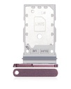 Dual Sim Card Tray Compatible For Samsung Galaxy S22 Ultra (Burgundy)