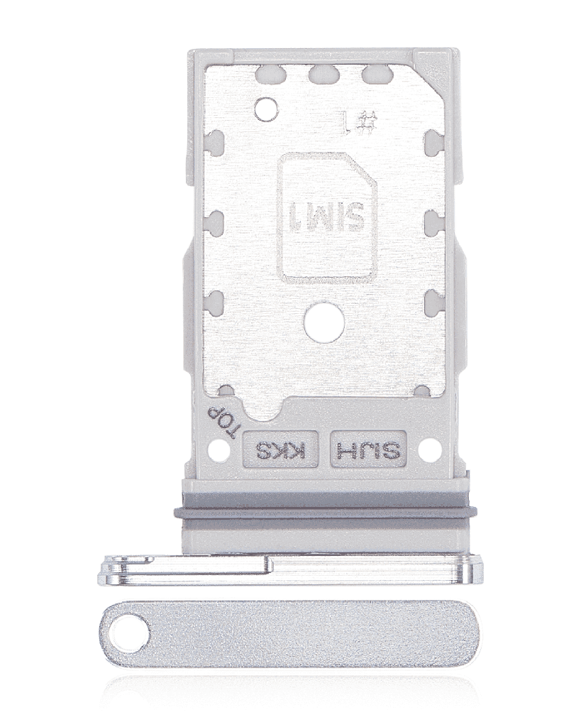 Dual Sim Card Tray Compatible For Samsung Galaxy S22 Ultra (White)