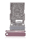 Single Sim Card Tray Compatible For Samsung Galaxy S22 Ultra 5G (Burgundy)