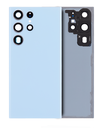 Back Cover Glass With Camera Lens Compatible For Samsung Galaxy S23 Ultra 5G (No Logo) (Aftermarket Plus) (Sky Blue)