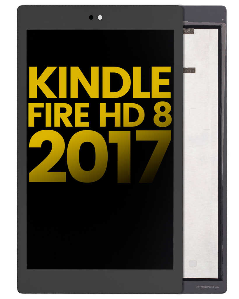 LCD Assembly With Frame Compatible For Amazon Kindle Fire HD 8 2017 (SX034) (Refurbished) (All Colors)