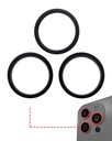 Back Camera Bezel Ring Only Compatible For iPhone 14 Pro / 14 Pro Max (Space Black) (3 Piece Set)