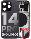 Back Housing W/ Small Pre-Installed Compatible For iPhone 14 Pro (U.S Version) (Aftermarket Plus) (Space Black)
