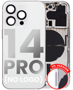 Back Housing W/ Small Pre-Installed Compatible For iPhone 14 Pro (U.S Version) (No Logo) (Aftermarket Plus) (Silver)