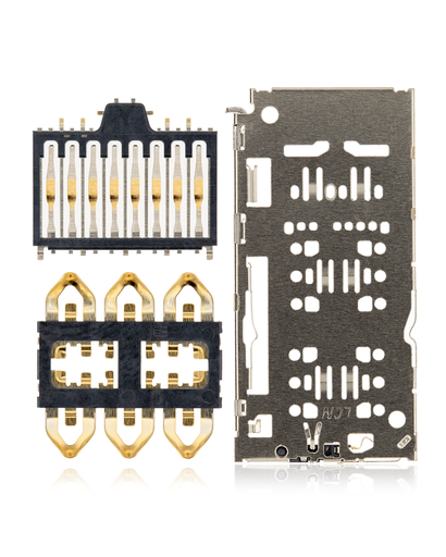 Sim Card Reader Compatible For Samsung Galaxy A10 (A105)/A20 (A205)/A30 (A305)/A50 (A505)/A51 (A515)/A70 (A705)/A9 (A920)/TCL 30 SE/Xiaomi Redmi Note 7/Note 8/Note 9/Redmi Note 11 4G (Global Version) (4 Piece Set)