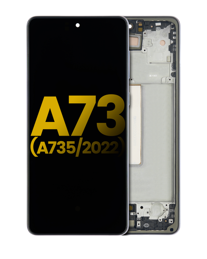 OLED Assembly With Frame Compatible For Samsung Galaxy A73 (A735/2022) (Refurbished) (Gray)