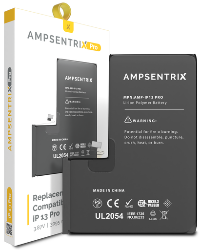 Replacement Battery Compatible For iPhone 13 Pro Max (AmpSentrix Pro)