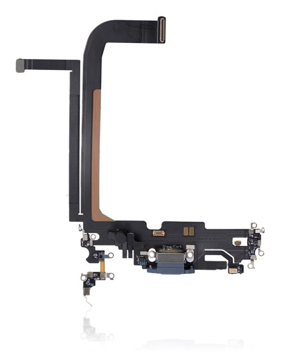 Charging Port Flex Cable Compatible For iPhone 13 Pro Max (Used OEM Pull) (Sierra Blue)