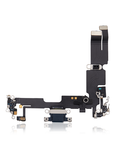 Charging Port Flex Cable Compatible For iPhone 14 Plus (Used OEM Pull) (Midnight)