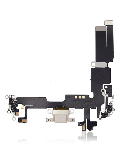 Charging Port Flex Cable Compatible For iPhone 14 Plus (Aftermarket Plus) (Starlight)