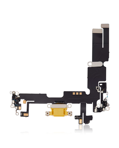 Charging Port Flex Cable Compatible For iPhone 14 Plus (Aftermarket Plus) (Yellow)