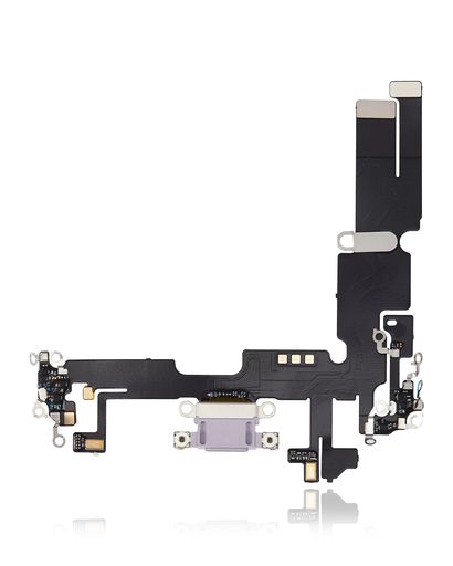 Charging Port Flex Cable Compatible For iPhone 14 Plus (Aftermarket Plus) (Purple)