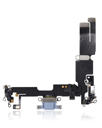 Charging Port Flex Cable Compatible For iPhone 14 Plus (Premium) (Blue)