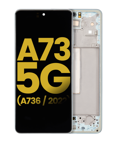 OLED Assembly With Frame Compatible For Samsung Galaxy A73 5G (A736/2022) (Refurbished) (Mint)