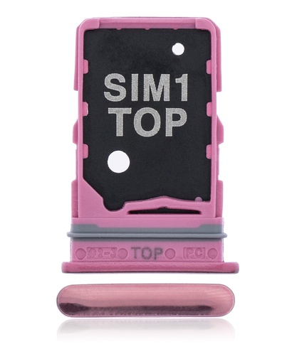 Dual Sim Card Tray Compatible For Samsung Galaxy A80 (A805/2019) (Pink)