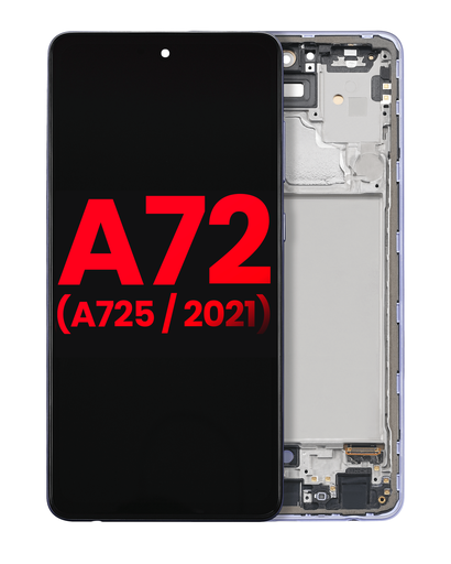 OLED Assembly With Frame Compatible For Samsung A72 (A725/2021) (6.67&quot;) (Aftermarket Plus) (Awesome Violet)
