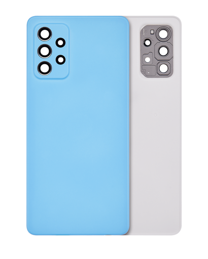 Back cover Glass Compatible For Samsung Galaxy A72 (A725/2021) (Aftermarket Plus) (Awesome Blue)
