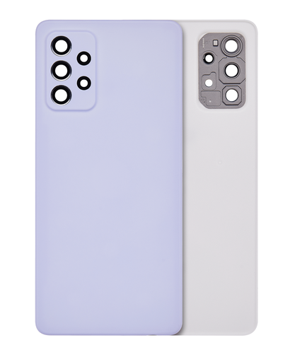 Back Cover Glass With Camera Lens Compatible For Samsung Galaxy A72 (A725/2021) (Service Pack) (Violet)
