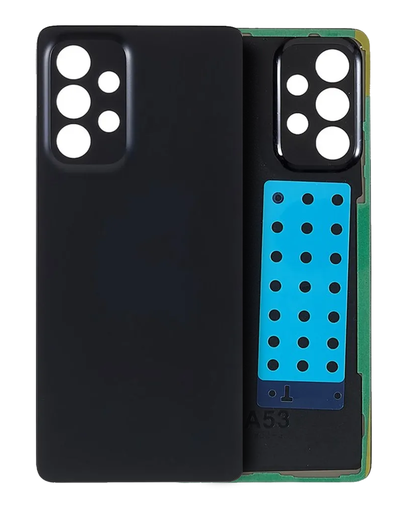 Back cover Glass Compatible For Samsung Galaxy A53 5G (A536/2022) (Aftermarket Plus) (Black)