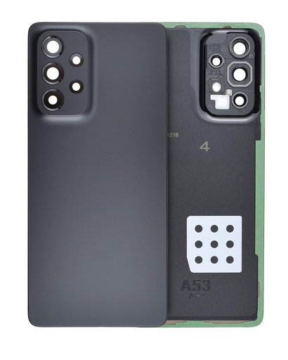 Back Cover Glass With Camera Lens Compatible For Samsung Galaxy A53 5G (A536/2022) (Service Pack) (Black)