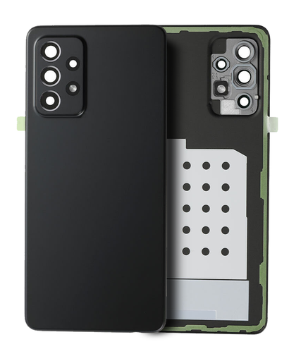 Back Cover Glass With Camera Lens Compatible Samsung Galaxy A52 5G (A526/2021) (Service Pack) (Awesome Black)
