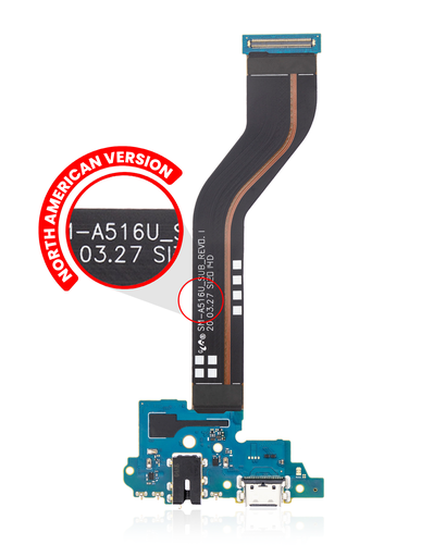 Charging Port Flex With Headphone Jack Compatible For Samsung Galaxy A51 5G (A516/2020) (A516U) (US Version) (Service Pack)