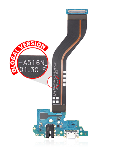 Charging Port Flex With Headphone Jack Compatible For Samsung Galaxy A51 5G (A516/2020) (Global Version, Flex # A516N)