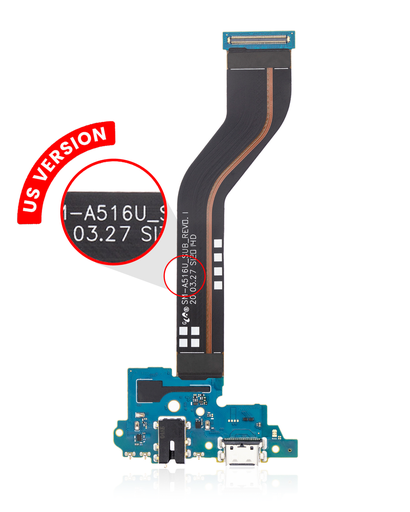 Charging Port Flex With Headphone Jack Compatible For Samsung Galaxy A51 5G (A516/2020) (US Version)