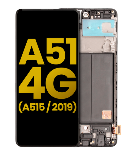 OLED Assembly With Frame Compatible For Samsung Galaxy A51 4G (A515/2019) (Refurbished) (All Colors)