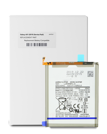 Replacement Battery Compatible For Samsung Galaxy A51 4G (A515/2019) (EB-BA515ABY) (Service Pack)