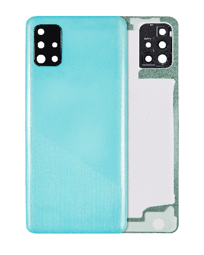 Back cover Glass With Camera Lens Compatible For Samsung Galaxy A51 4G (A515/2019) (Aftermarket Plus) (Prism Crush Blue)