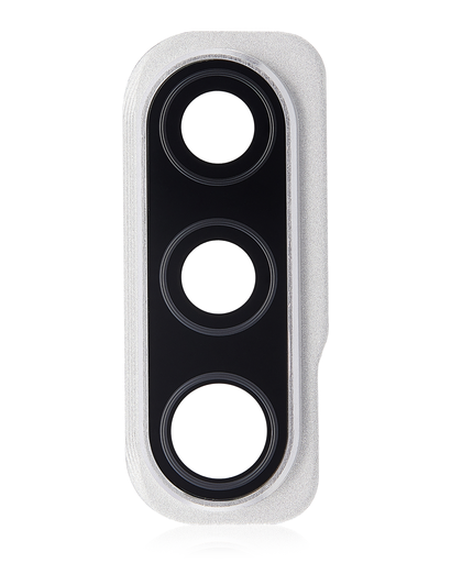 Back Camera Glass Lens And Cover Bezel Compatible For Samsung Galaxy A50S (A507/2019) (Prism Crush White)