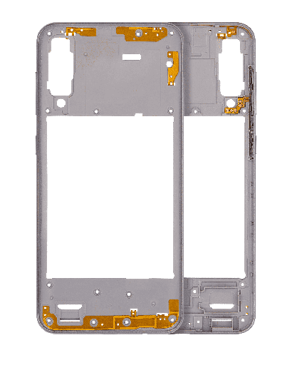 Mid-Frame Housing Compatible For Samsung Galaxy A50s (A507/2019) (Aftermarket Plus) (Prism Crush White)