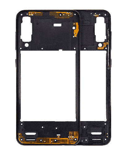 Mid-Frame Housing Compatible For Samsung Galaxy A50s (A507/2019) (Aftermarket Plus) (Prism Crush Black)