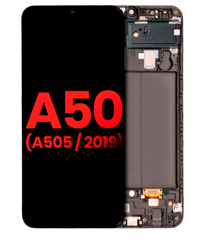 OLED Assembly With Frame Compatible For Samsung Galaxy A50 (A505/2019) (International Version) (Aftermarket Plus) (All Colors)